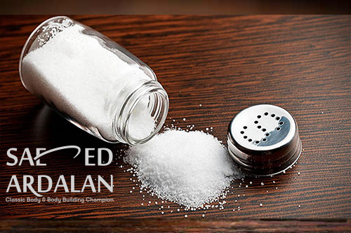 نمک با شیطونی های فراوان در بدن بدنسازان 